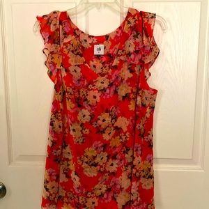 Cabi Lush Blouse wallpaper floral in size M